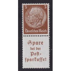 ALEMANIA 1934 ESTAMPILLAS SE-TENANT ZUSAMMENDRUCKE NUEVAS CON GOMA DE GRAN CALIDAD MI. S 177 7 EUROS